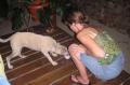 3_Moorea_1605_Hinano Notre chien errant adopte pour la duree du sejour. Il y a malheureusement un peu trop de chiens et chats abandonnes qui crevent la faim. On l'avait Hinano !!!!