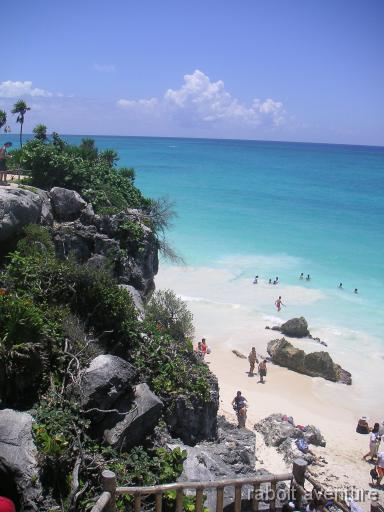 07PlayaDelCarmen_1907plagestulum La superbe plage de Tulum aux pieds des ruines  !