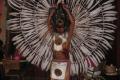05PlayaDelCarmen_1907indiens Nous avons rencontre differents artistes de rues dont celui ci qui ne deploie ses ailes qu'a la demande pour une photo et reclamme bien sr sa propina (son pourboire).